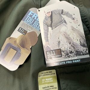 5.11 Tactical Men's Green Tac Lite Pro Pants